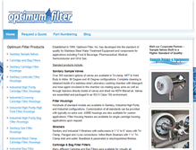 Tablet Screenshot of optimumfilter.com